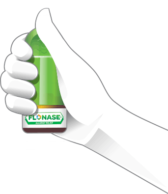Scrolling slideshow on how to take Flonase® Allergy Relief