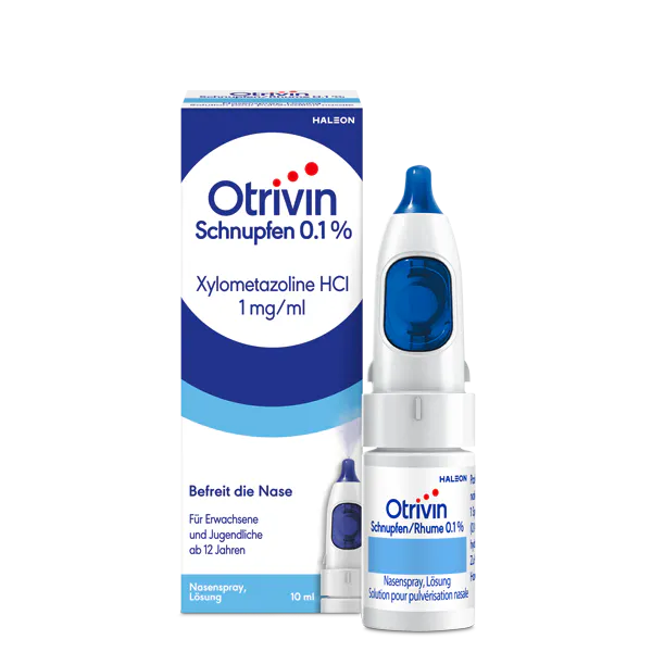 Ein Fläschchen Otrivin Schnupfen 0.1% ohne Konservierungsmittel