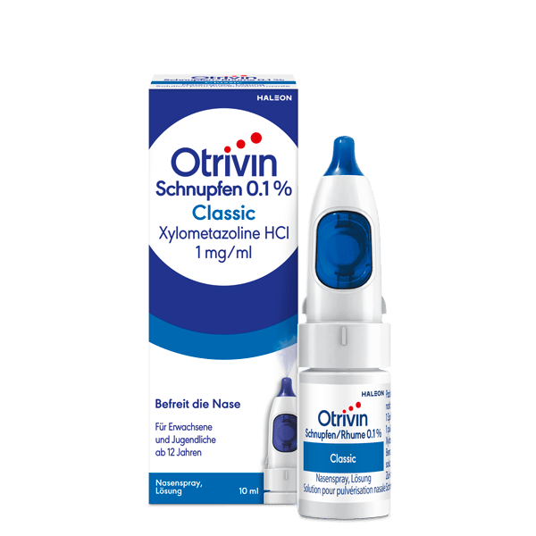 Ein Fläschchen Otrivin Schnupfen 0.1%