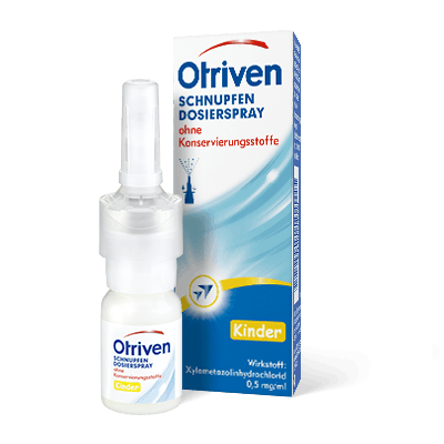Otriven gegen Schnupfen 0,05% Dosierspray ohne Konservierungsstoffe für Kinder Nasenspray