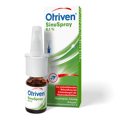 Otriven SinuSpray: Eine Flasche Otriven SinuSpray 0,1%