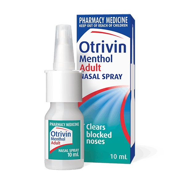 a bottle of Otrivin Menthol Nasal Spray