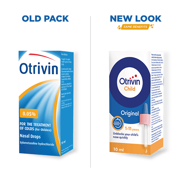 a bottle of Otrivin original product