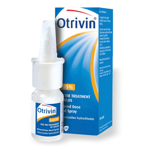 a bottle of Otrivin original product
