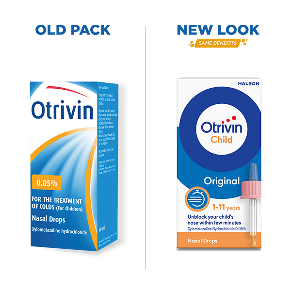 a bottle of Otrivin original product