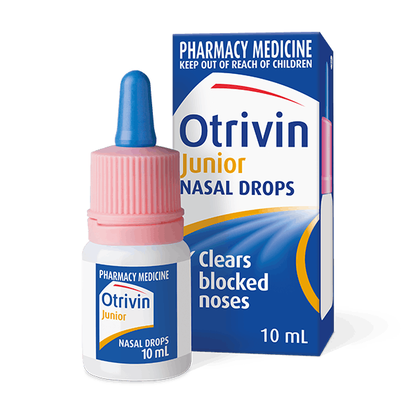 a bottle of Otrivin Junior Nasal Drops
