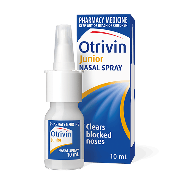 a bottle of Otrivin Junior Nasal Spray