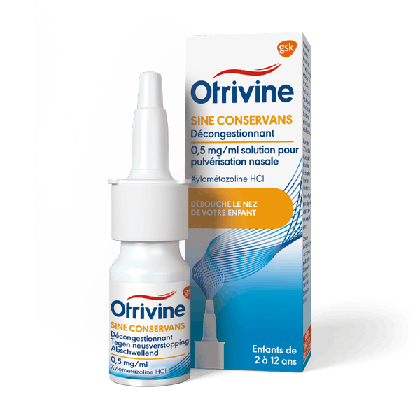 Otrivin Rhume 0.05% libère le nez bouché des enfants