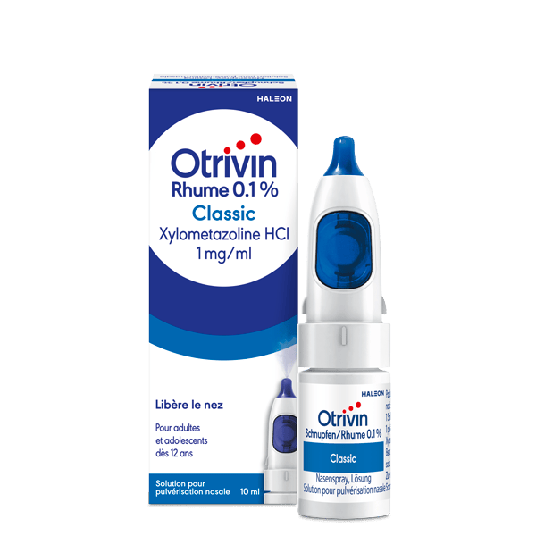un flacon du produit Otrivin Rhume 0.1%