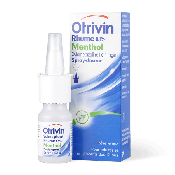 otrivin-rhume-menthol un flacon du produit Otrivin Rhume 0.1% Menthol