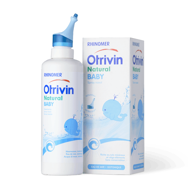 un flacon du produit Otrivin Natural Baby