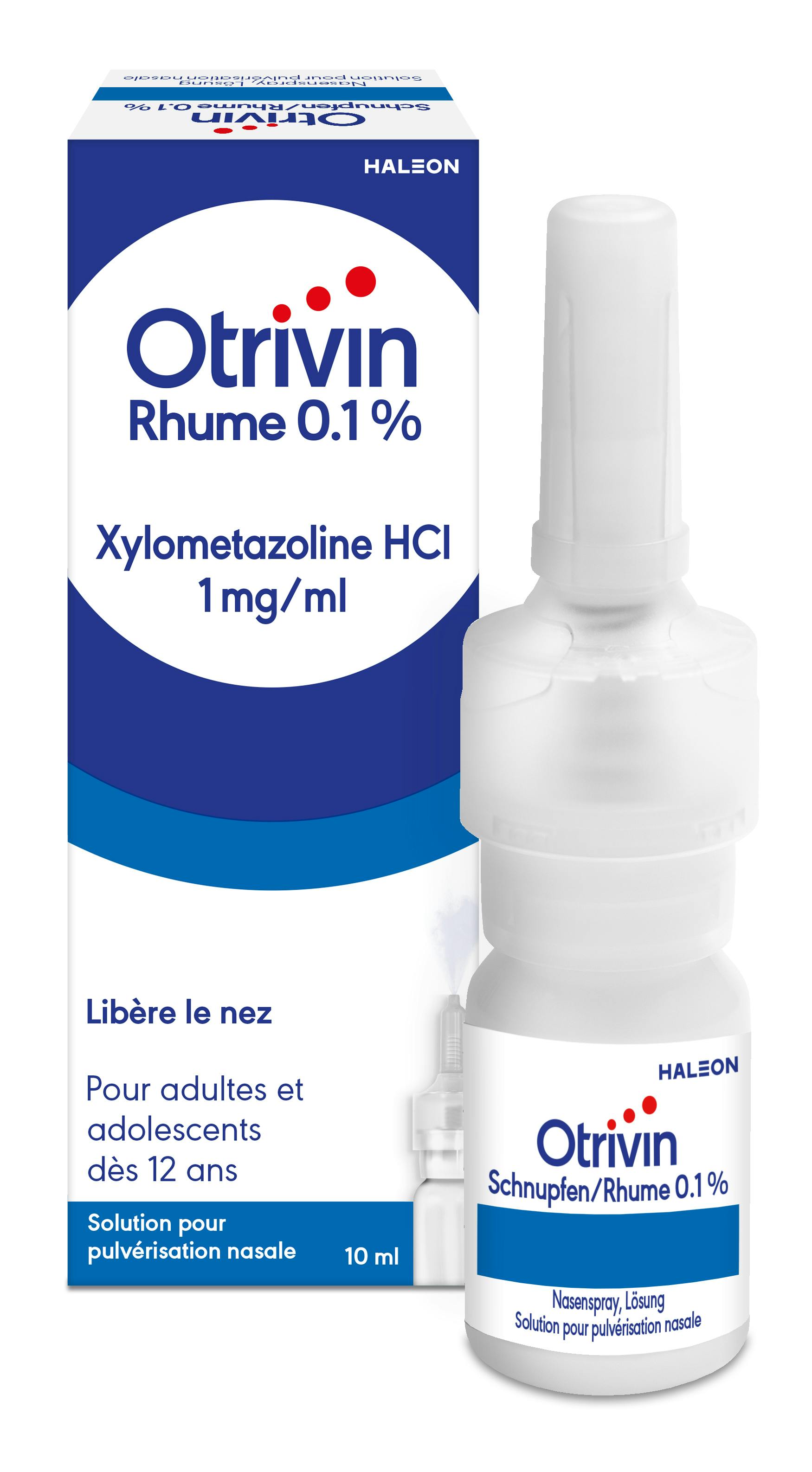 Otrivin Rhume 0.1% - soulagement rapide en cas de nez bouché