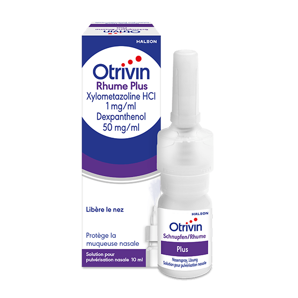 otrivin-rhume-gouttes un flacon du produit Otrivin Rhume Gouttes nasales 0.1%