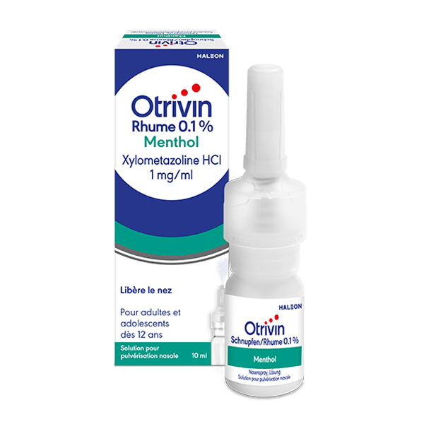 otrivin-rhume-menthol un flacon du produit Otrivin Rhume 0.1% Menthol