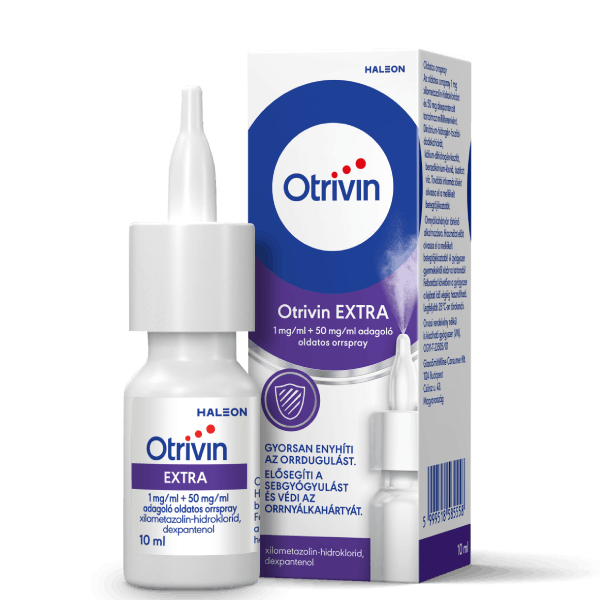a bottle of Otrivin Unblock & Heal product