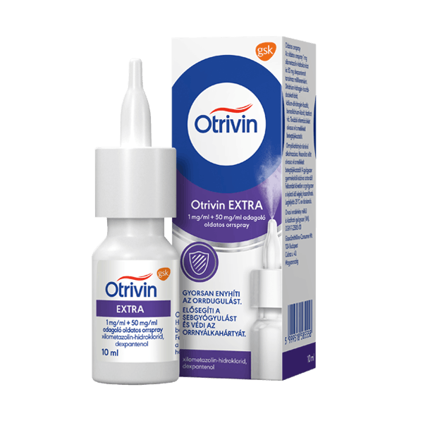 a bottle of Otrivin Unblock & Heal product