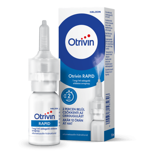 egy doboz Otrivin 1 mg/ml adagoló oldatos orrspray