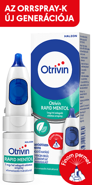 egy palack Otrivin Menthol termék