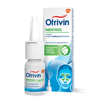 Otrivin Menthol 0,1 % nosies purškalas (tirpalas)