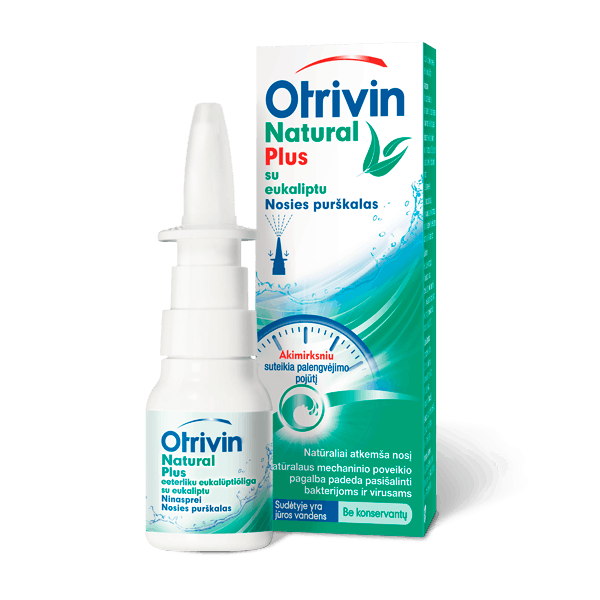 Otrivin Natural Plus su eukaliptu nosies purškalas (tirpalas)