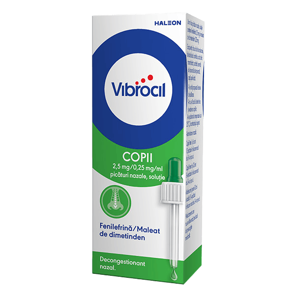 Ambalaj și flacon Vibrocil COPII