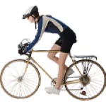 Man cycling