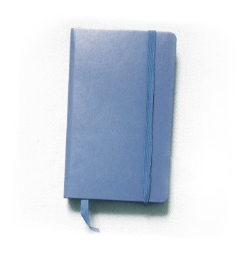 Blue diary notebook