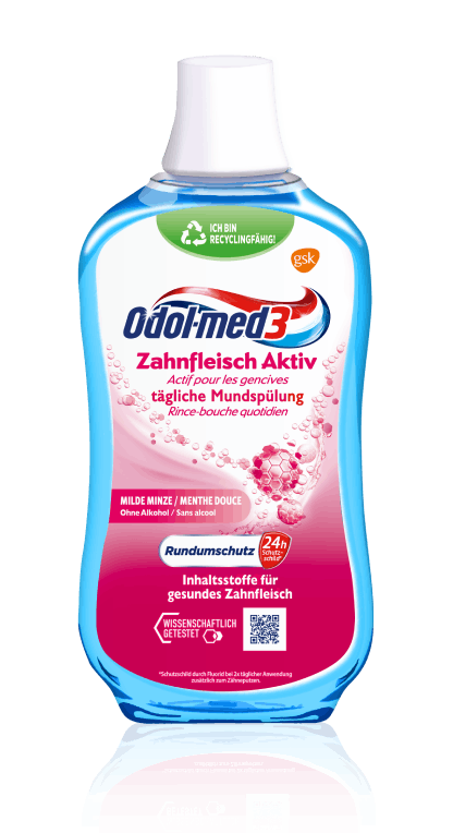 Odol-med3 Mundspülung Zahnfleisch Aktiv.