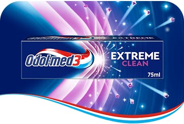  Odol-med3 Extreme Clean Tiefenreinigung Zahnpasta.