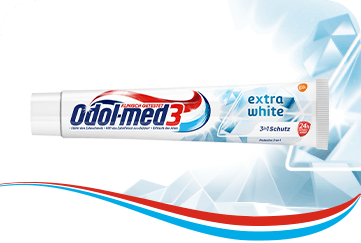 Odol-med3 Extra White Zahnpasta. Odol-med3 Extra White Zahnpasta.