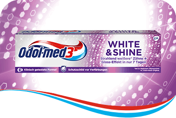 Odol-med3 White&Shine Zahnpasta. Odol-med3 White&Shine Zahnpasta.