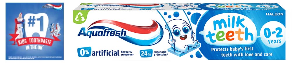 Aquafresh Milk Teeth Toothpaste 0-2 years 50ml