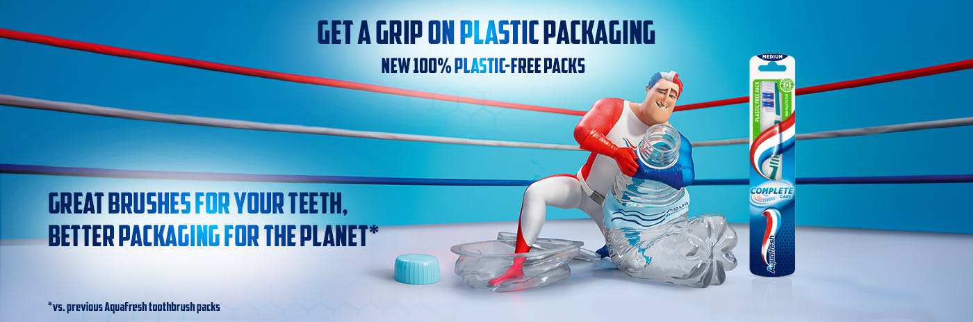 aquafresh plastic free banner