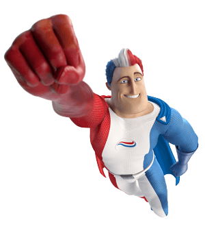 Capitán Aquafresh volando