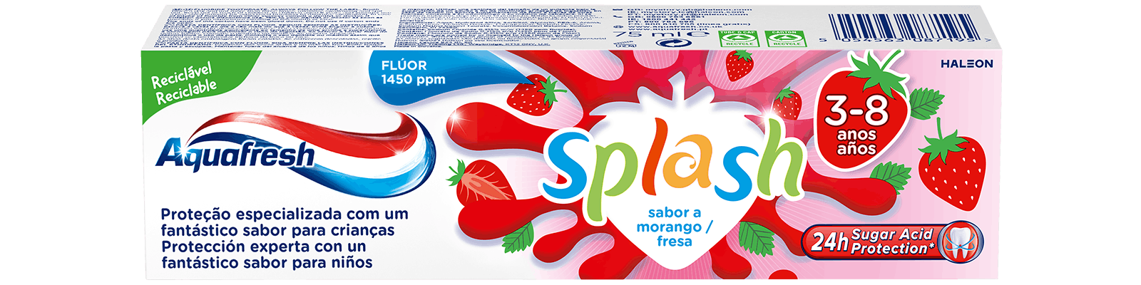 Pasta de dientes Aquafresh Splash