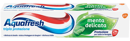 Aquafresh Tripla Protezione Menta Delicata Aquafresh Tripla Protezione Menta Delicata