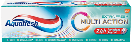 Aquafresh Dentifricio active fresh con mentolo, 125 ml Acquisti online  sempre convenienti