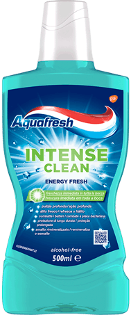 Il numero 1 del risparmio-AQUAFRESH COLLUTORIO INTENSE CLEAN SENZA ALCOOL  500 ML