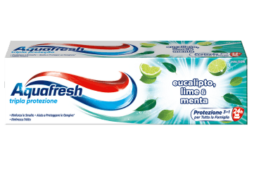 Aquafresh Tripla Protezione Eucalipto, Lime e Menta