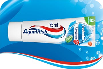 Aquafresh dentifricio intense white & shine 75ml