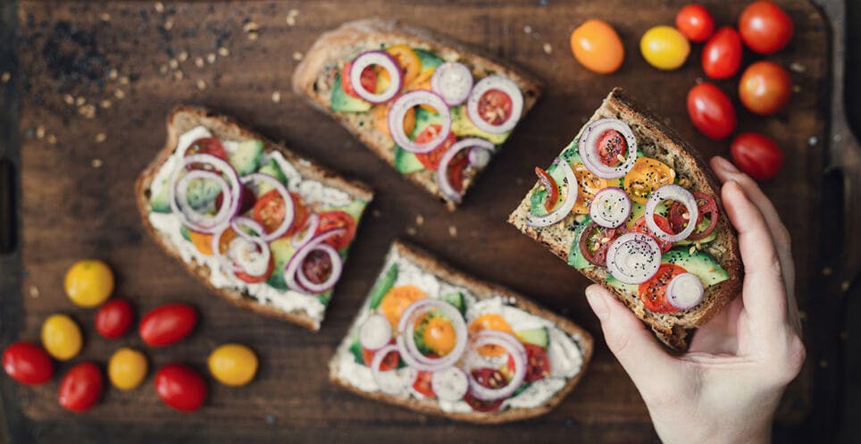 Bread with Veggies