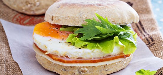 Eggs on Whole Wheat English Muffin Eggs on Whole Wheat English Muffin