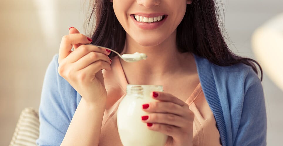 Woman Eating Oatmeal