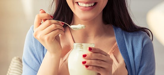 Woman Eating Oatmeal