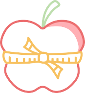 Apple with Tape Measure