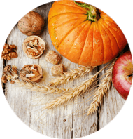 Fall Fruits and Veggies With Fiber