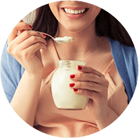 Woman Eating Oatmeal