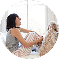Woman with Dog
