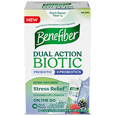 Benefiber Dual Action Biotic + Stress Relief* Stick Packs