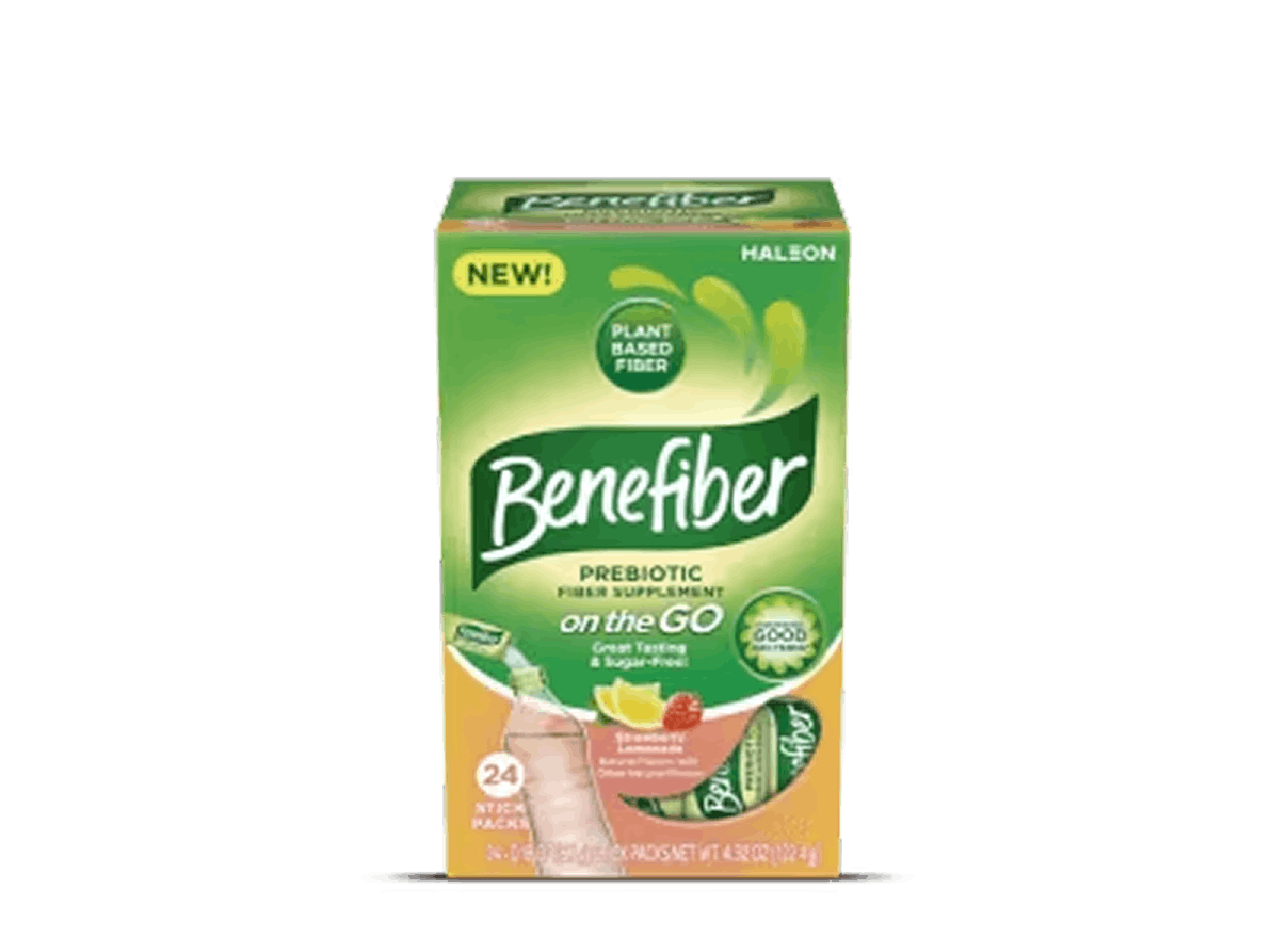 Benefiber Prebiotic Fiber Stick Packs Strawberry Lemonade Flavored